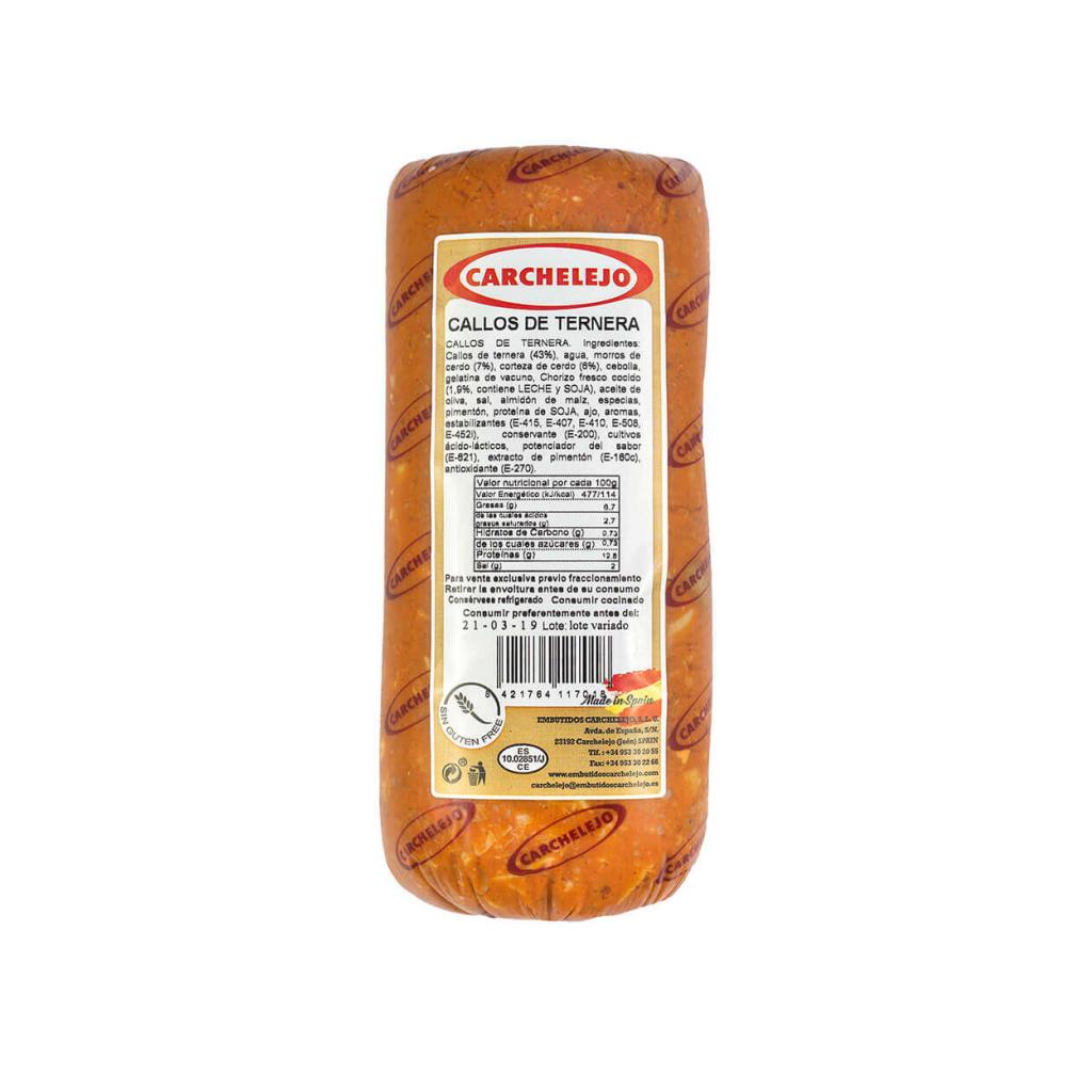 Conservese refrigerado entre 0 y 8 ºC. Temperatura de transporte entre 0º y 8º ºC.
Peso: 2.5 Kg
Unidades Caja: 4
Cajas Palets: 110
Caducidad: 4 meses desde su fabricación